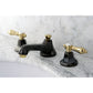 Kingston Brass NS4469BAL Water Onyx Widespread Bathroom Faucet