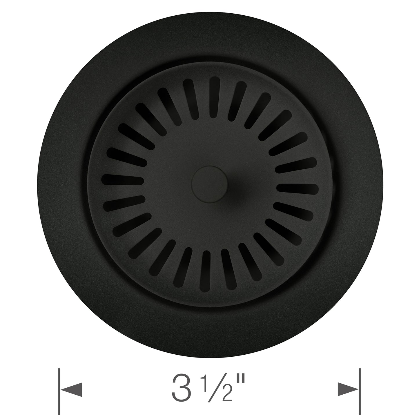 Color-Coordinated Metal Disposal Flange - Anthracite