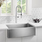 BLANCO Quatrus R15 32" Single Bowl Apron-Front Stainless Steel Farmhouse Sink