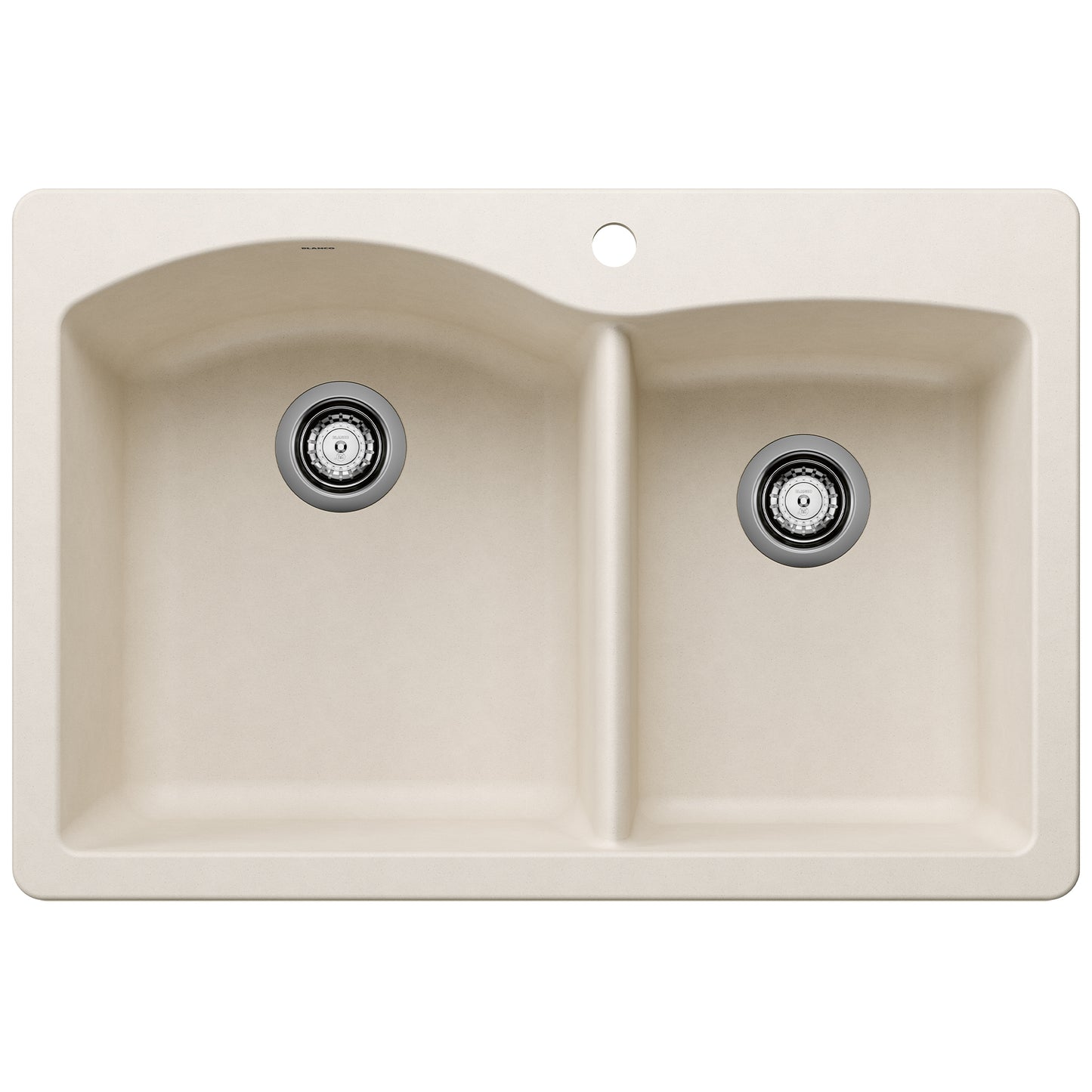 BLANCO Diamond SILGRANIT 33" 60/40 Double Bowl Dual Mount Kitchen Sink