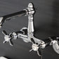 Kingston KS7220BEX Essex Two-Handle Wall Mount Bridge Kitchen Faucet, Matte Black