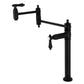 Kingston Brass KS3703BAL Heirloom Deck Mount Pot Filler Faucet, Antique Brass in matte black finish.
