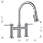 BLANCO Empressa Pull-Down Dual-Spray Bridge Faucet