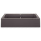 BLANCO VINTERA 33" SILGRANIT Double Bowl Farmhouse Sink
