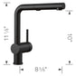BLANCO Linus Low Arc Pull-Out Dual-Spray Kitchen Faucet - Anthracite