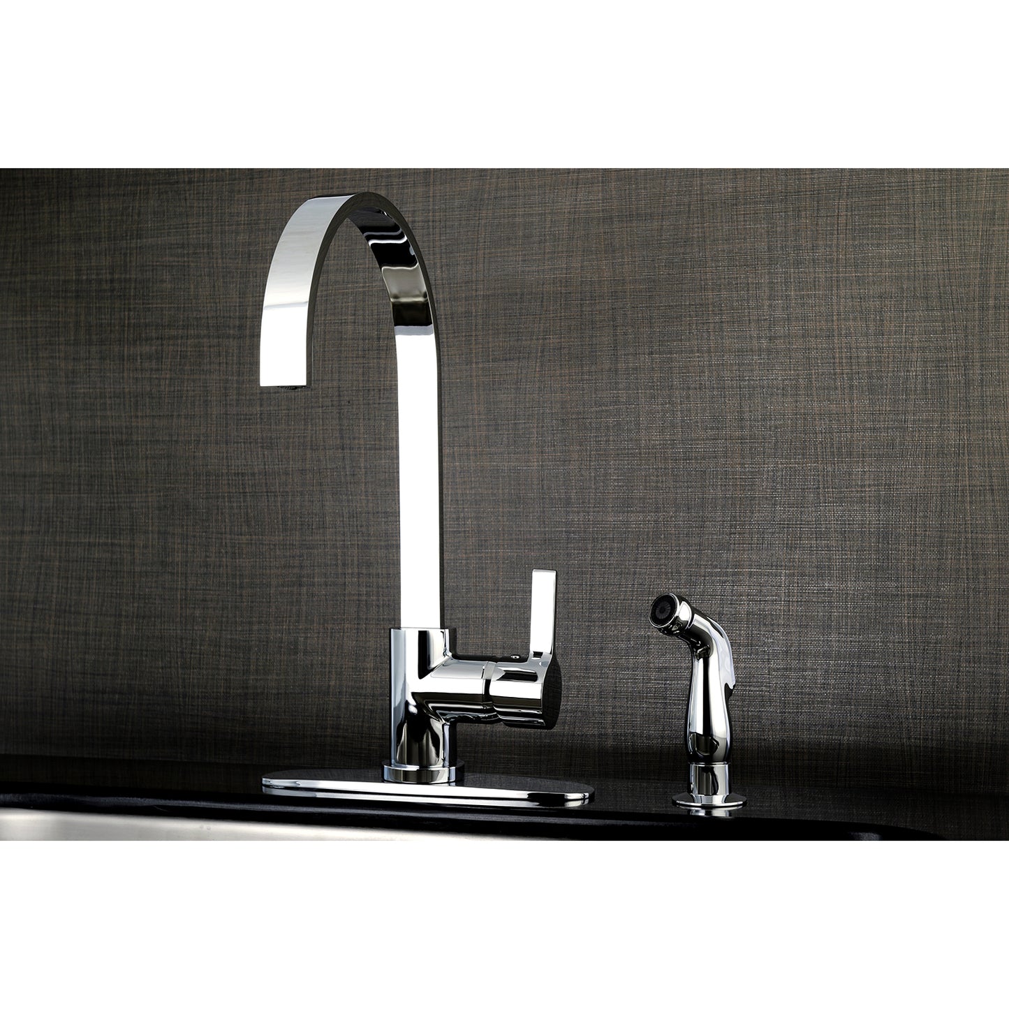 Kingston Brass LS8713CTLSP Continental Kitchen Faucet with Side Sprayer