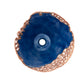 Thompson Molten 14" Winter Blue Glass and Rose Gold Copper Vessel Sink - GLASS-DB14-WINTBLU
