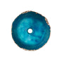 Thompson Molten 14" Turquoise Glass and Rose Gold Copper Vessel Sink - GLASS-LEON-TURQ