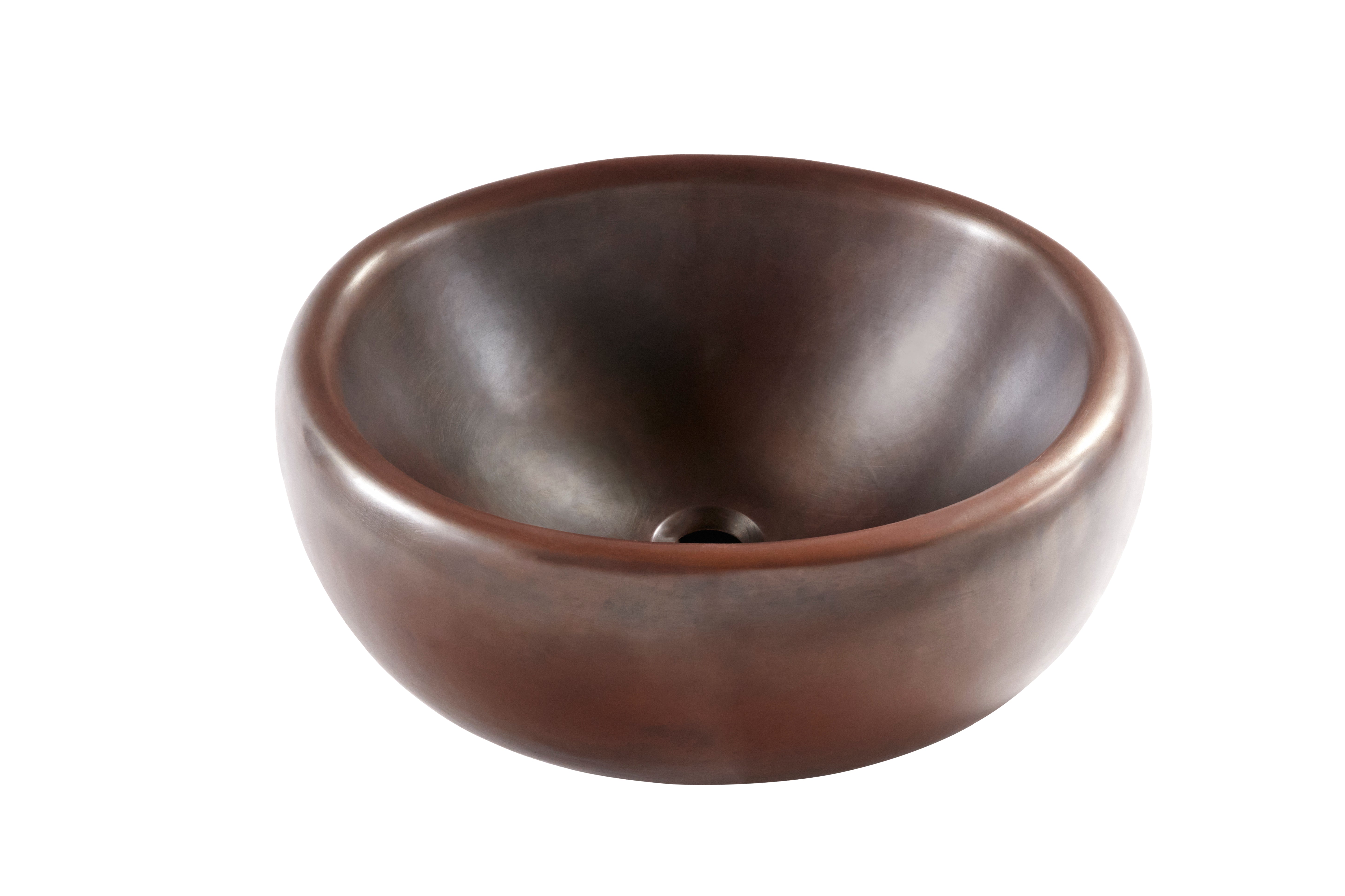 Thompson Permanente 17" Smooth Aged Copper Vessel Sink - VESSEL-PERM