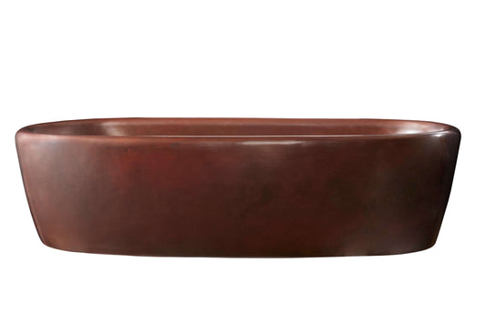 Thompson Permanente Handcrafted Bath Tub in Smooth Aged Copper - TBT-PERM, showcasing a modern design and elegant finish.