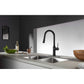 Gourmetier LS2723NYL New York Single-Handle Pull-Down Kitchen Faucet, Brushed Brass