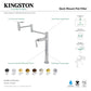 Kingston Brass KS8708DFL NuWave Deck Mount Pot Filler Faucet, Brushed Nickel, stylish and functional kitchen fixture