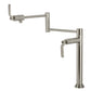 Kingston Brass KS4703KL Whitaker Deck Mount Pot Filler Faucet, Antique Brass with foldable swing arms