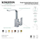 Kingston Brass LS8463CL Claremont One-Handle Single-Hole Bathroom Faucet with Push Pop-Up Drain, Brushed Brass