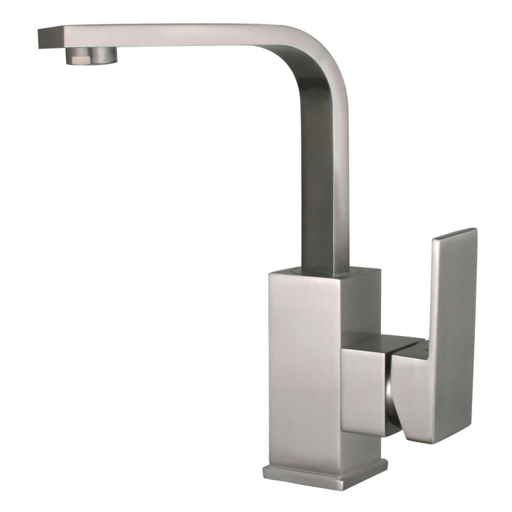 Kingston Brass LS8463CL Claremont One-Handle Single-Hole Bathroom Faucet with Push Pop-Up Drain, Brushed Brass