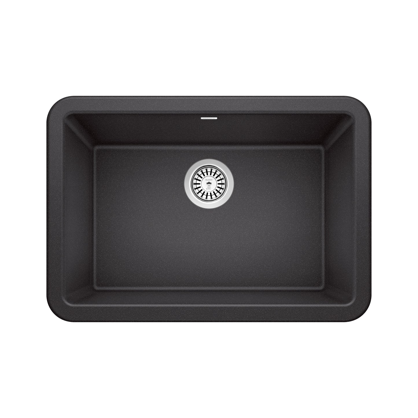 BLANCO Ikon SILGRANIT 27" Single Bowl Apron-Front Farmhouse Sink in a sleek black finish