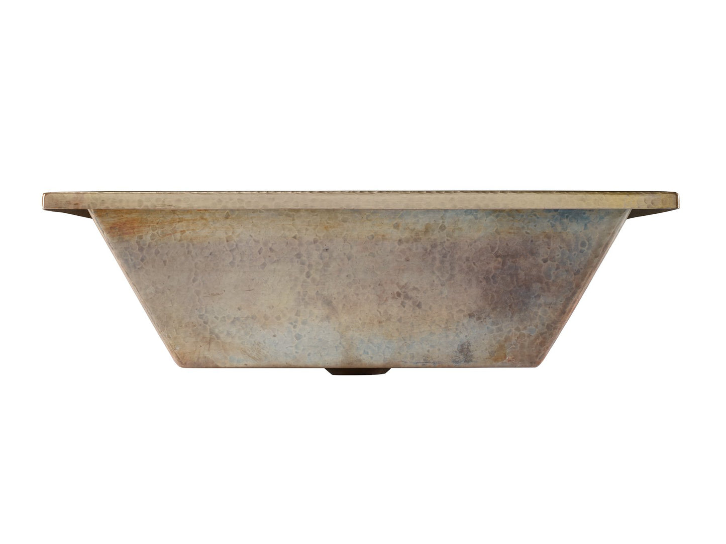 Thompson Tonala 19" Hammered Antique Satin Gold Rectangular Bathroom Sink - BPU-1914ASG