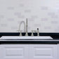 KINGSTON Brass Gourmetier 36" Cast Iron Kitchen Sink - White