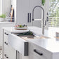 BLANCO Quatrus R15 Ergon 33" Single Bowl Apron-Front Stainless Steel Farmhouse Sink