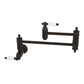 Kingston Brass KS3103PL Restoration Wall Mount Pot Filler Faucet, Antique Brass with foldable swing arms.