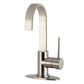 Kingston Brass LS8618NYL New York Single-Handle Bar Faucet right side view with elegant gooseneck spout and single lever handle.