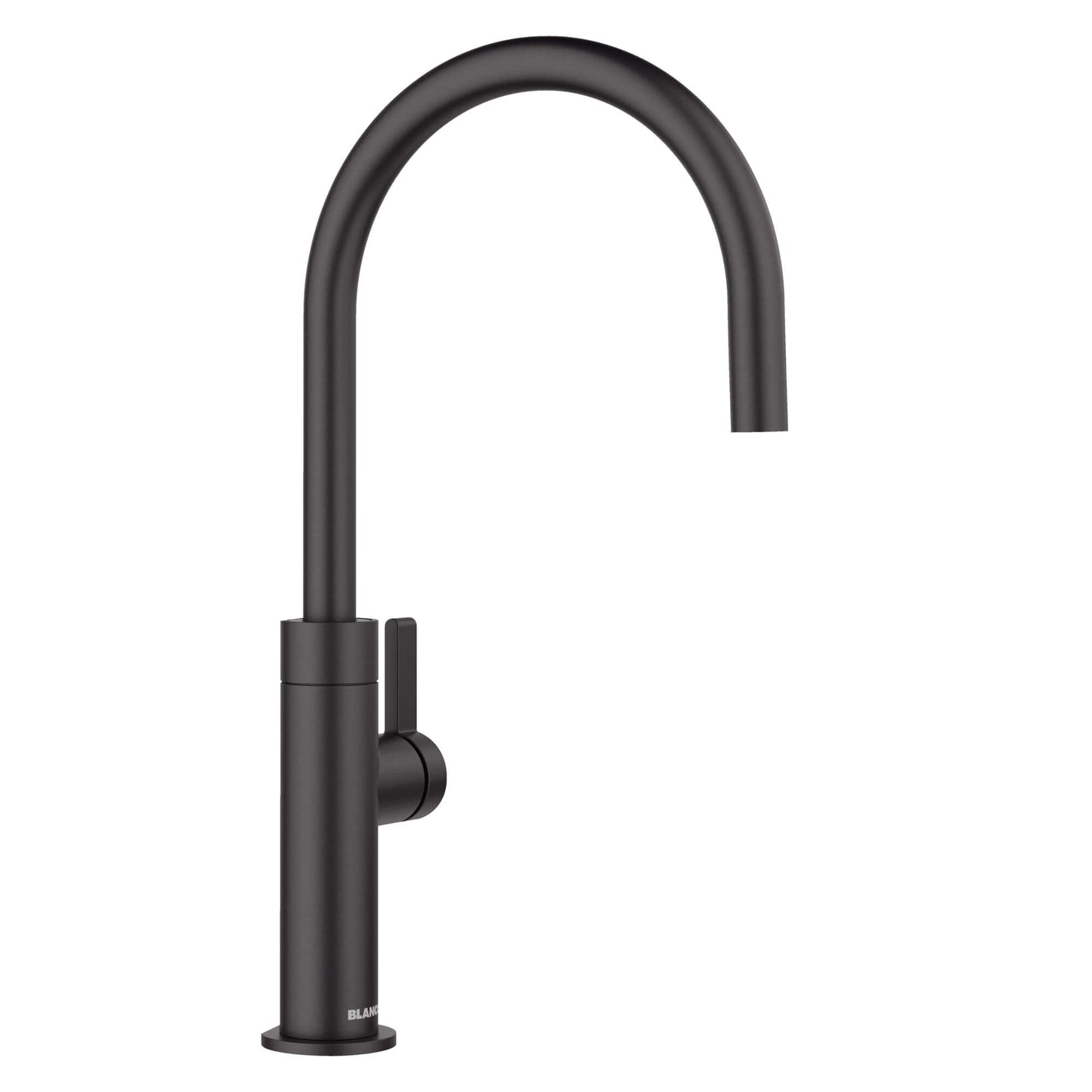BLANCO Culina II High Arc Beverage Faucet Compatible with Reverse Osmosis Systems in Matte Black finish.