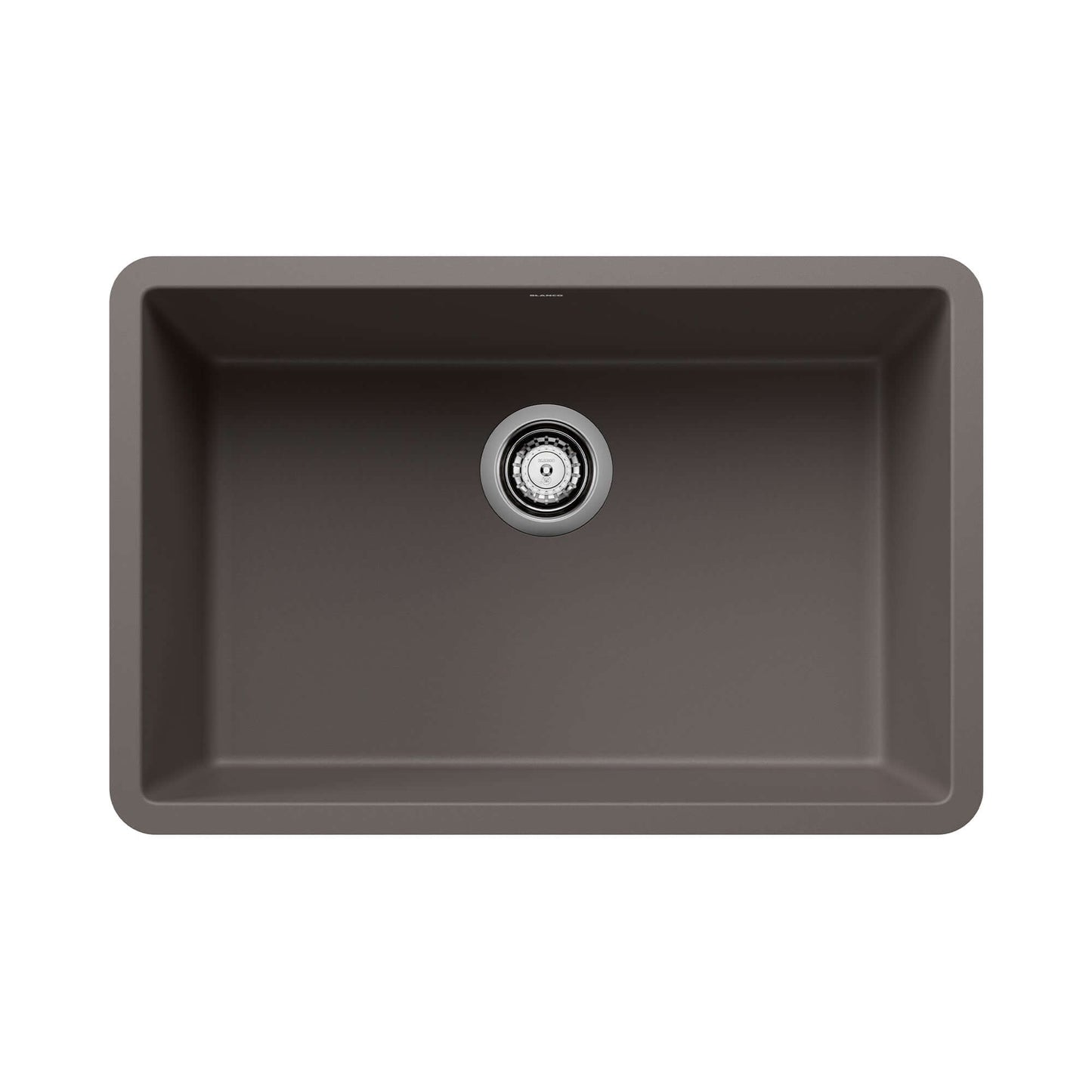 BLANCO PRECIS 27" SILGRANIT Single Bowl Undermount Sink in modern design with clean lines and spacious bowl.