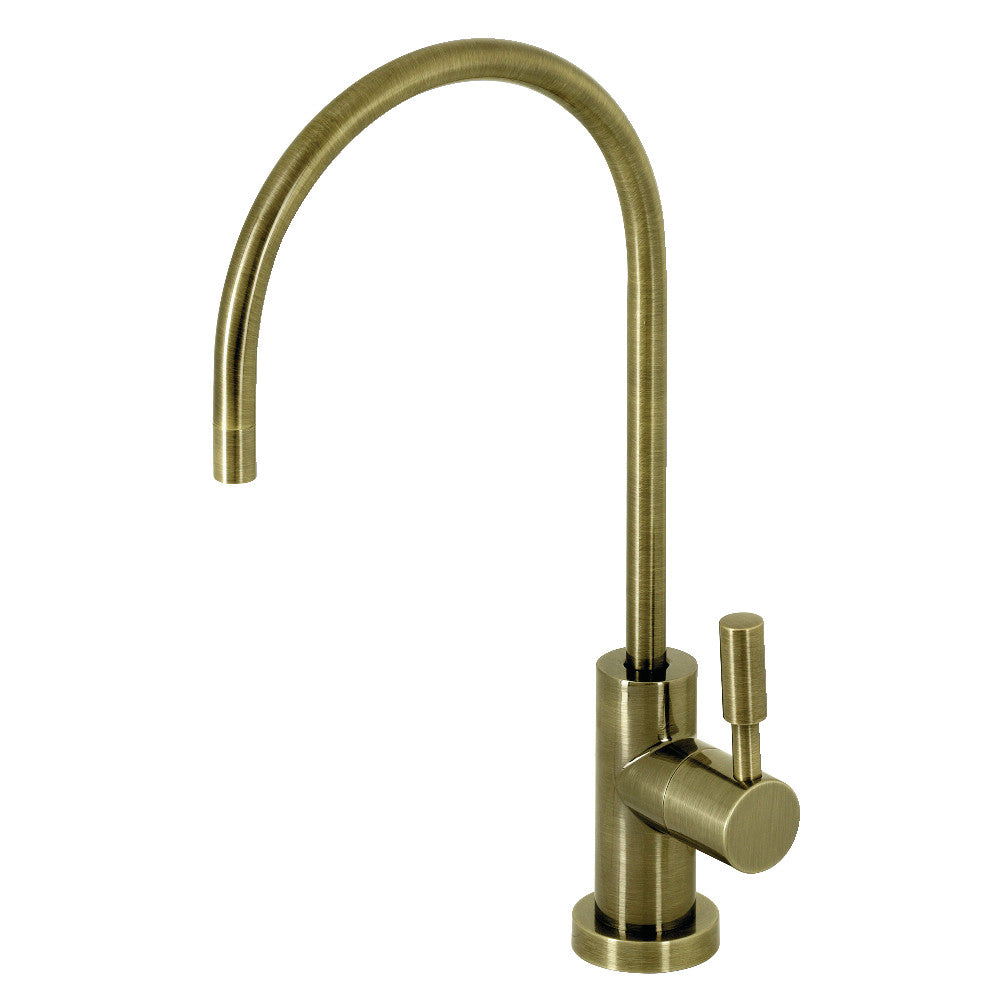 Kingston Brass KSAG8193DL Concord Reverse Osmosis System Filtration Water Air Gap Faucet, Antique Brass