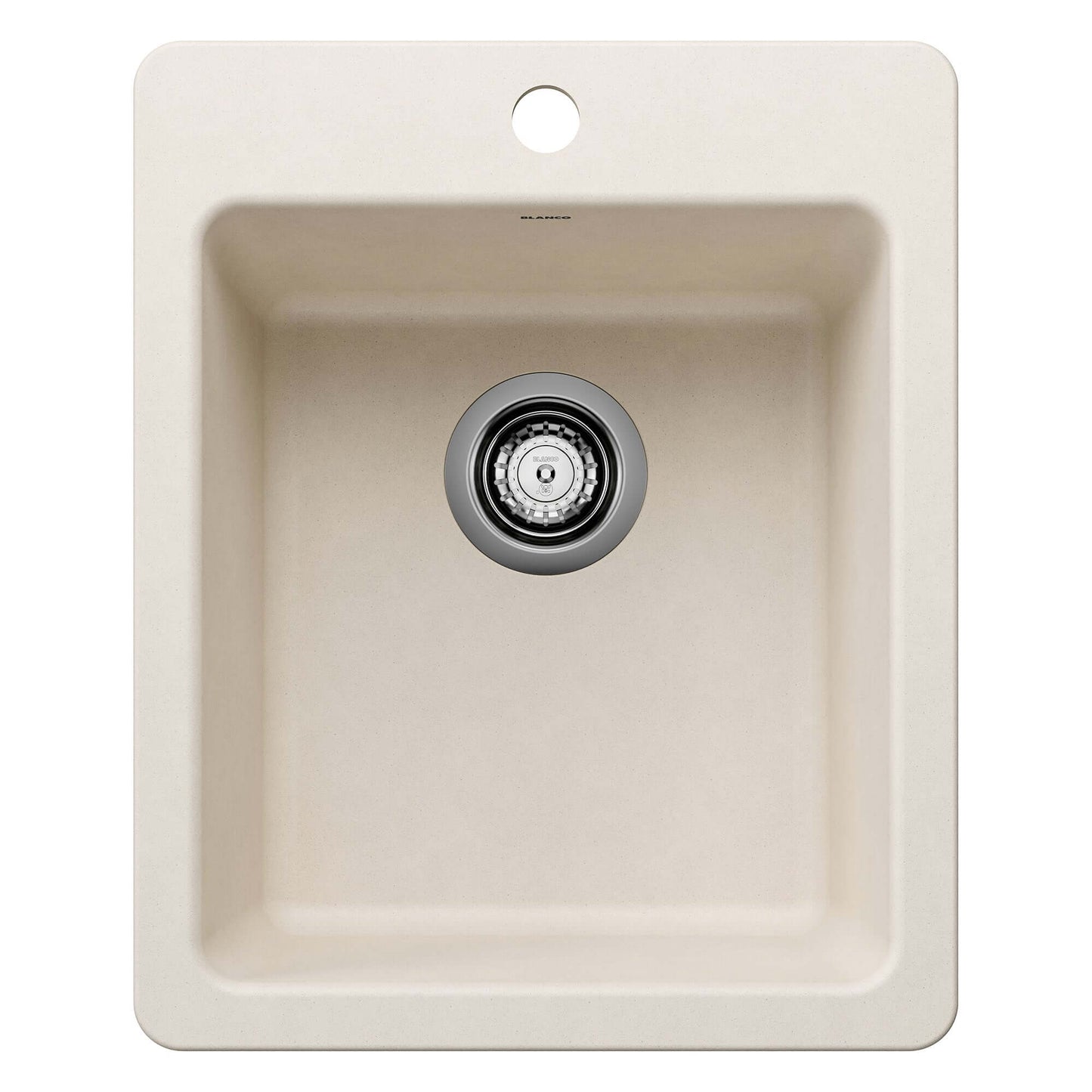 BLANCO Liven SILGRANIT 17" Dual Mount Bar Sink showing a spacious interior and modern design.