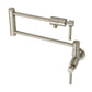 Kingston Brass KS4103DL Concord Wall Mount Pot Filler Faucet, Antique Brass with foldable swing arms.