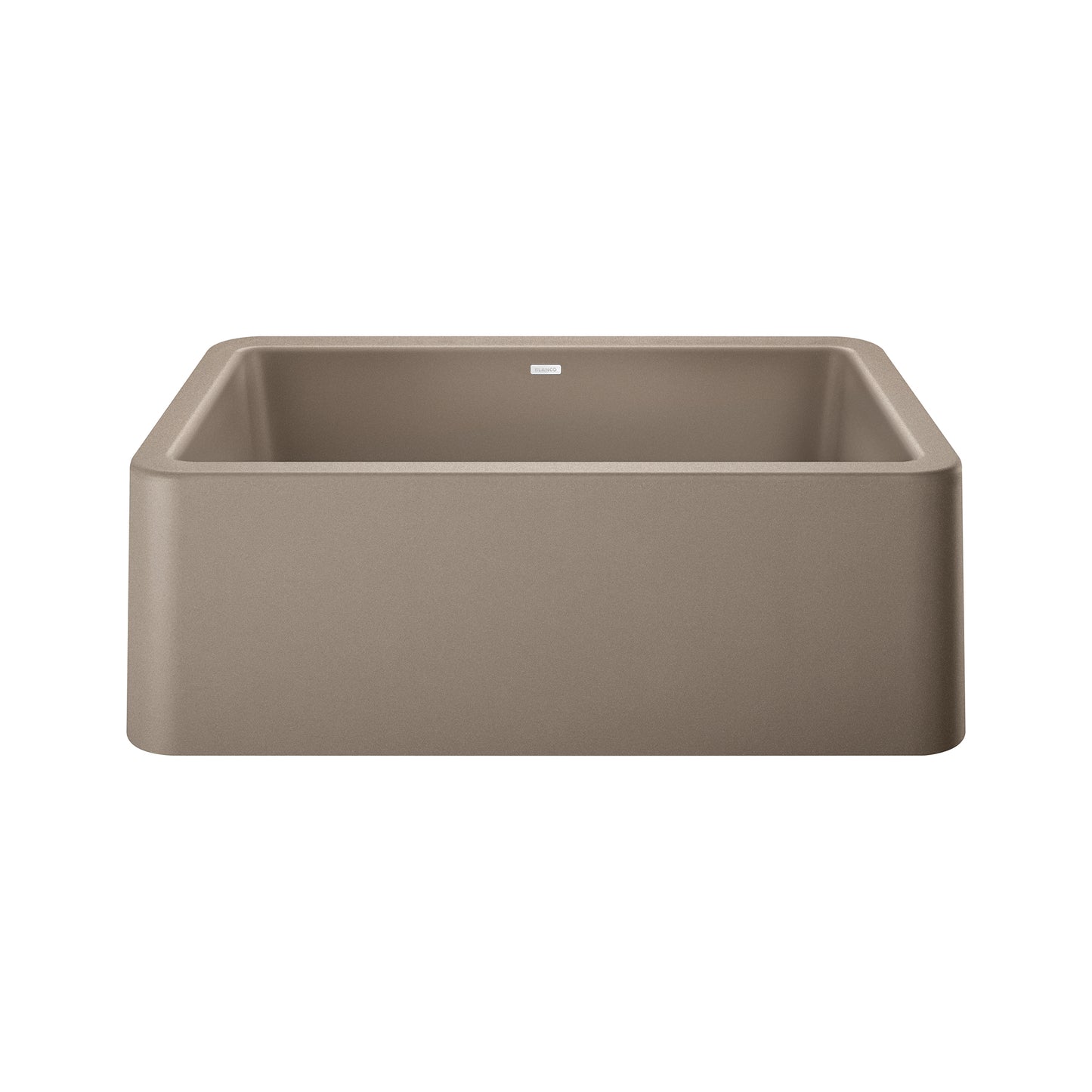 BLANCO Ikon SILGRANIT 30" Single Bowl Apron-Front Farmhouse Sink in a modern design.