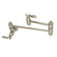 Kingston Brass KS3103BAL Heirloom Wall Mount Pot Filler Faucet, Antique Brass in polished nickel finish.