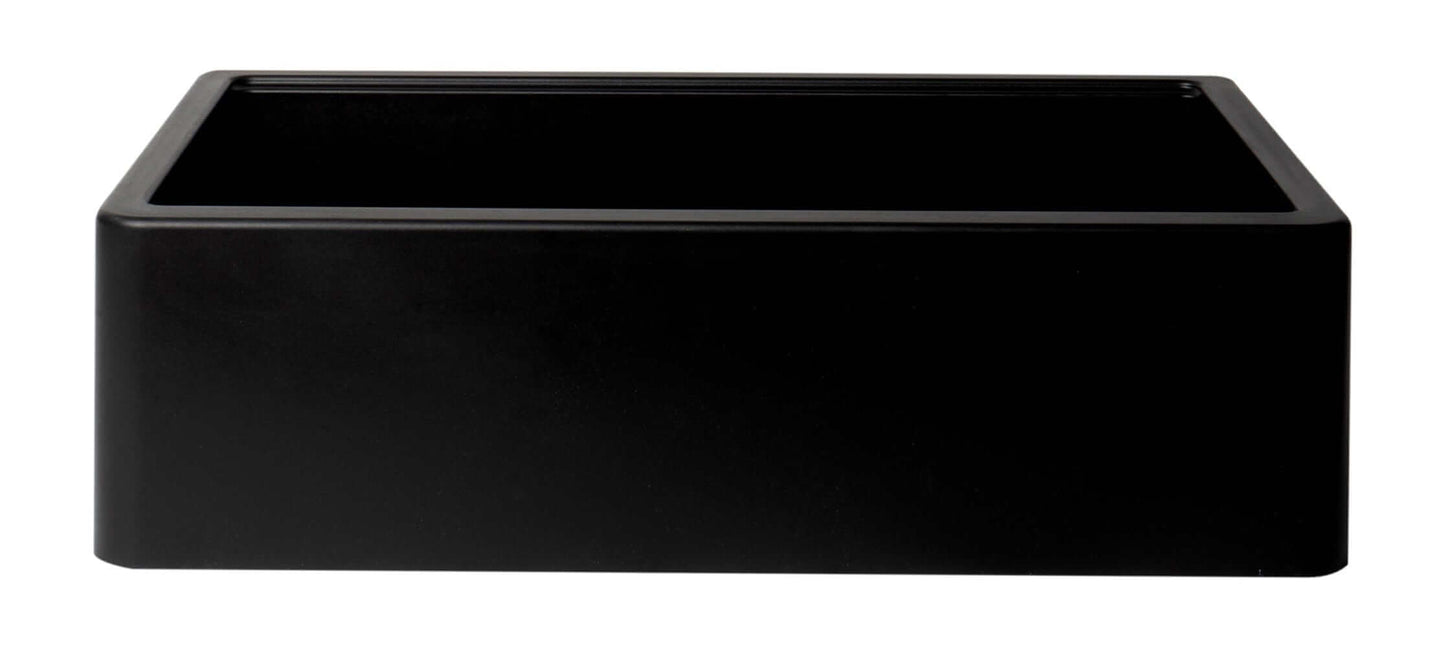 ALFI 33" Granite Single Bowl Farm Sink with Accessories AB33FARM-BLA in sleek matte black design