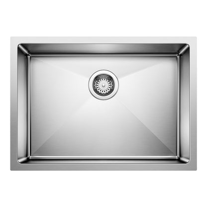 BLANCO Quatrus R15 25" Single Bowl Undermount Stainless Steel Kitchen Sink
