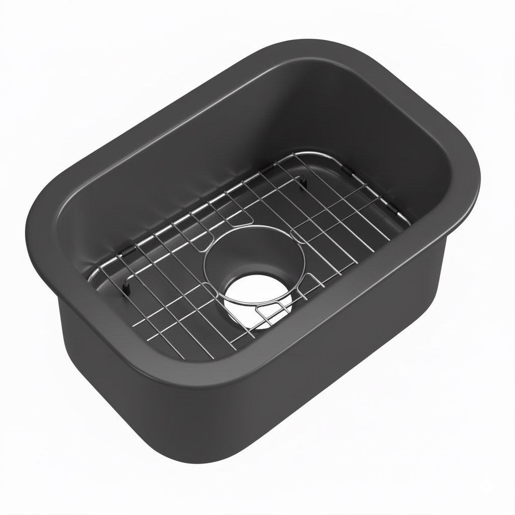 Alfi 13" x 19" Dual Mount Fireclay Prep Sink - ABF1319UD