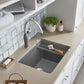 BLANCO Liven SILGRANIT 25" Single Bowl Dual Mount Laundry Sink