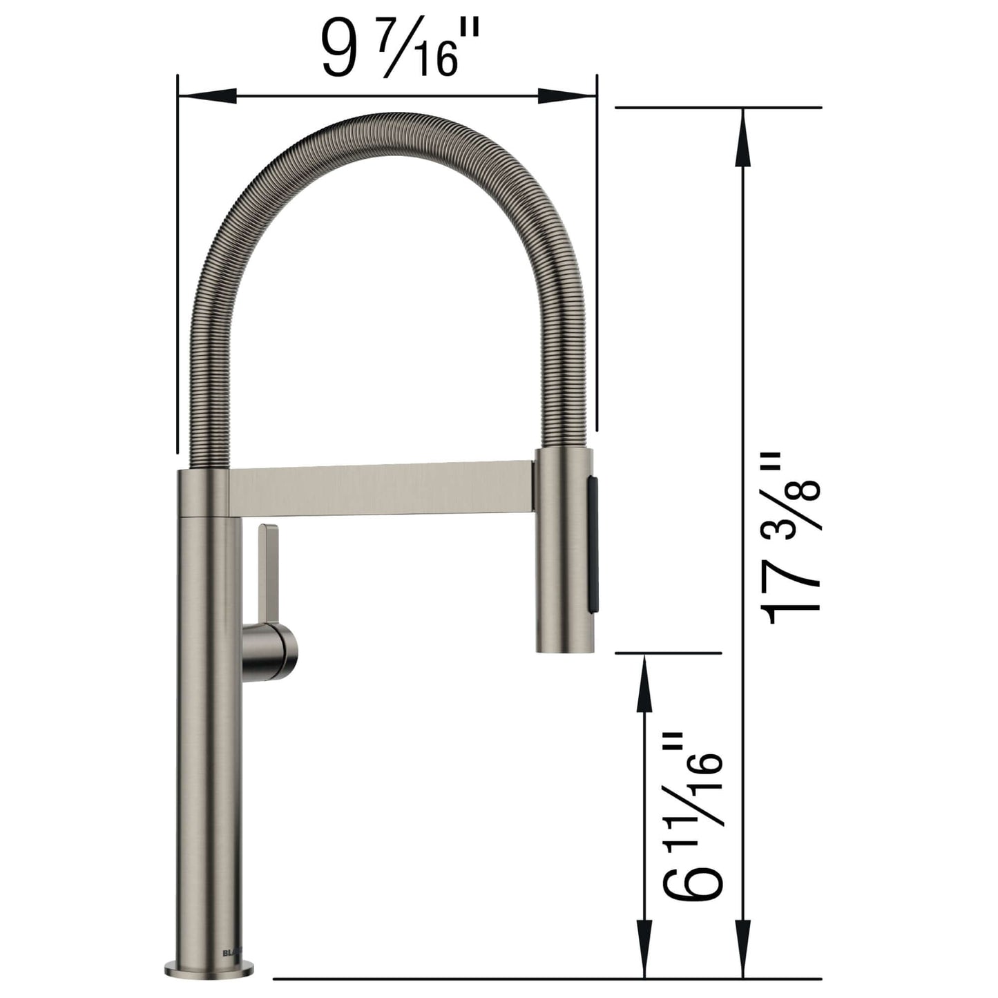 BLANCO Culina Mini II Pull-Down Dual-Spray Kitchen Faucet