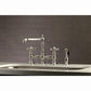 Kingston KS7277AXBS English Country Bridge Kitchen Faucet with Brass Sprayer, Brushed Brass
