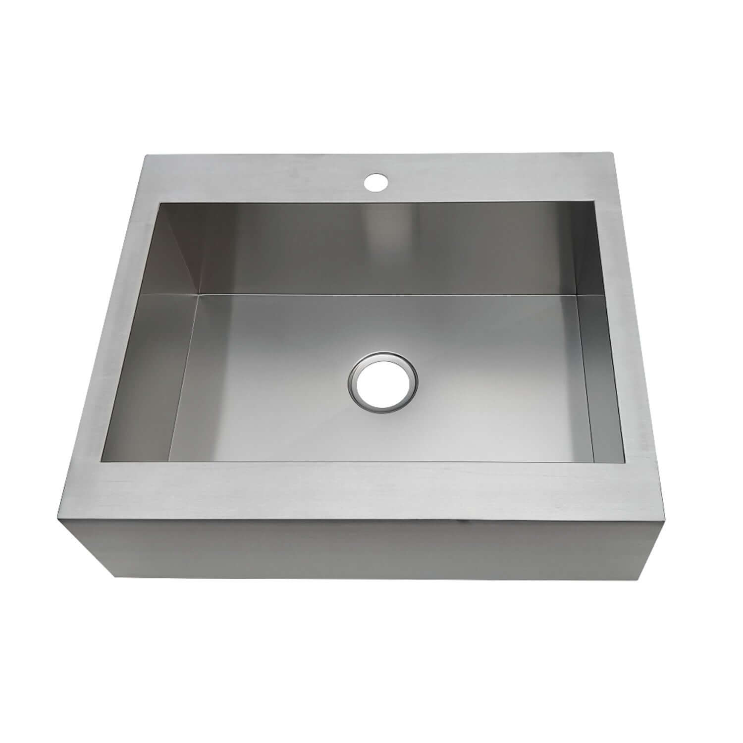 KINGSTON Brass Gourmetier 30" Single Bowl Kitchen Sink - Brushed