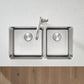 BLANCO Formera 33" 60/40 Double Bowl Undermount Stainless Steel Kitchen Sink