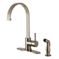 Kingston Brass LS8713DLSP Concord Kitchen Faucet with Side Sprayer