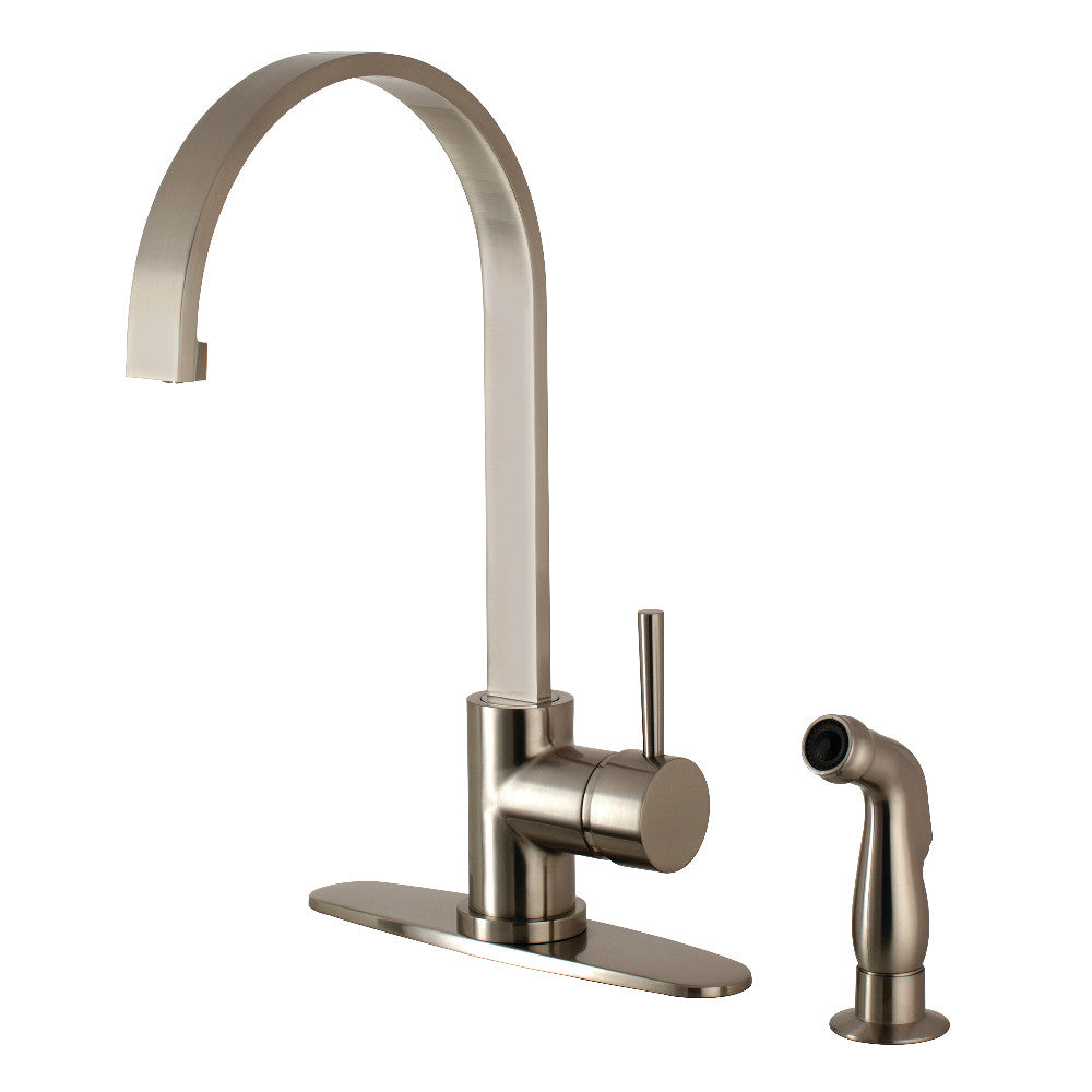 Kingston Brass LS8713DLSP Concord Kitchen Faucet with Side Sprayer