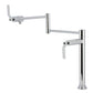 Kingston Brass KS4703KL Whitaker Deck Mount Pot Filler Faucet, Antique Brass with foldable swing arms