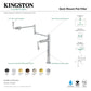Kingston Brass KS4705CFL Century Deck Mount Pot Filler Faucet, Oil Rubbed Bronze design features and specifications overview.