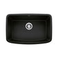 BLANCO Valea SILGRANIT 27" Single Bowl Undermount Kitchen Sink