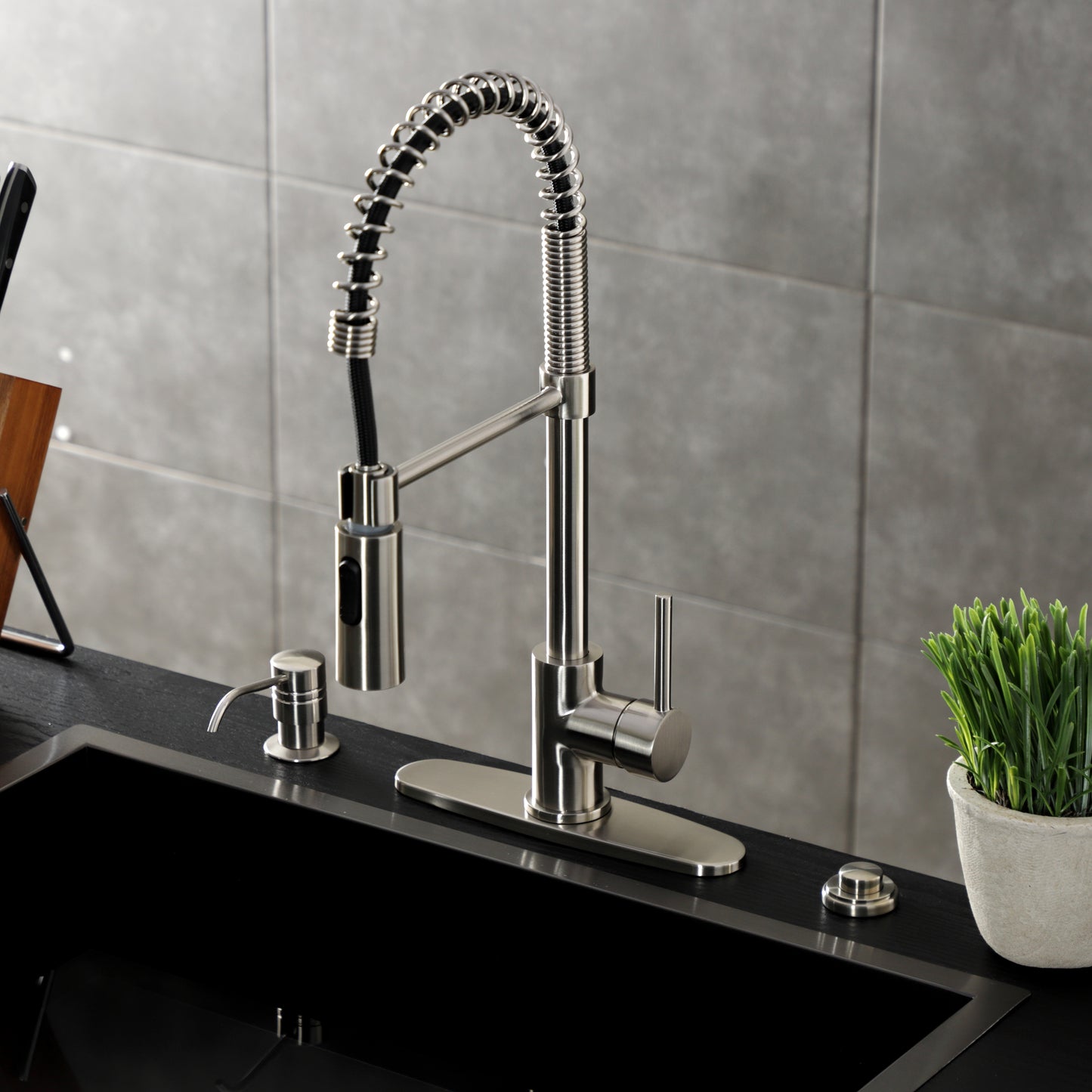 Kingston Brass LS8773DL Concord Pre-Rinse Kitchen Faucet
