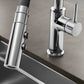 BLANCO Catris Flexo Semi-Pro Pull-Down Dual-Spray Kitchen Faucet with sleek chrome finish and ergonomic controls