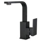 Kingston Brass LS8463CL Claremont One-Handle Single-Hole Bathroom Faucet with Push Pop-Up Drain, Brushed Brass in matte black finish