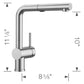 BLANCO Linus Low Arc Pull-Out Dual-Spray Kitchen Faucet - Anthracite