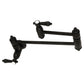 Kingston Brass KS3103BAL Heirloom Wall Mount Pot Filler Faucet, Antique Brass with foldable swing arms in matte black